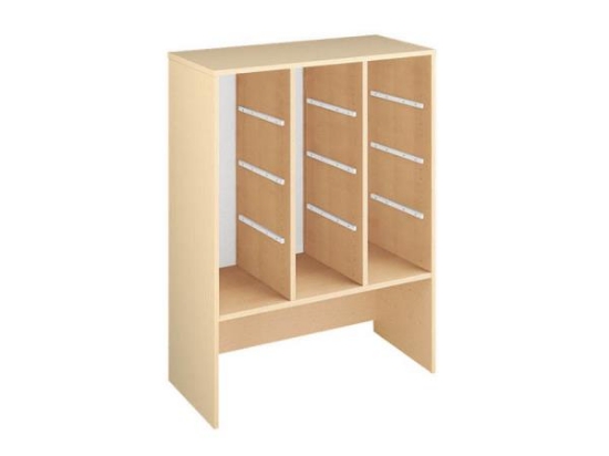 Image de Meuble de rangement X pour bacs et conteneur - hêtre