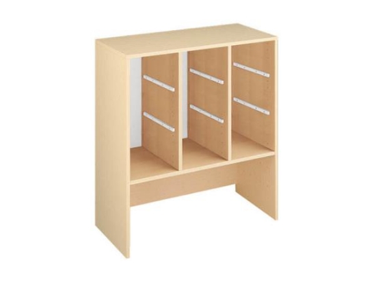 Image de Meuble de rangement L pour bacs et conteneur - Hêtre