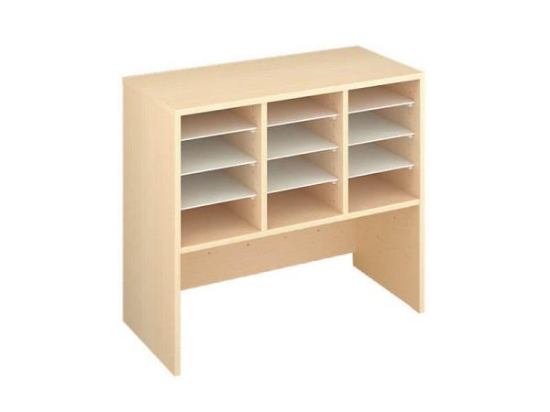 Image de Meuble de rangement M avec compartiments pour bacs - Hêtre