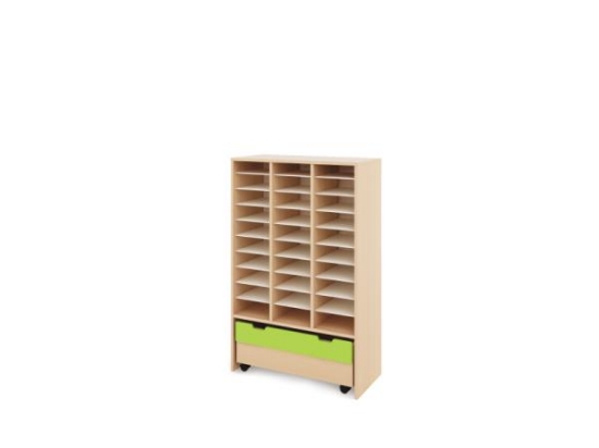 Image de Meuble de rangement XL avec compartiments + conteneur - Vert