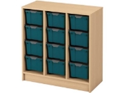 Image de Meuble de rangement Optima 92 pour bacs - L