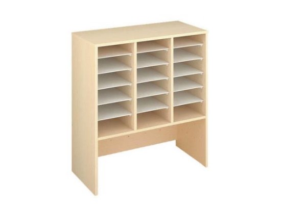 Image de Meuble de rangement L avec compartiments pour bac - Hêtre