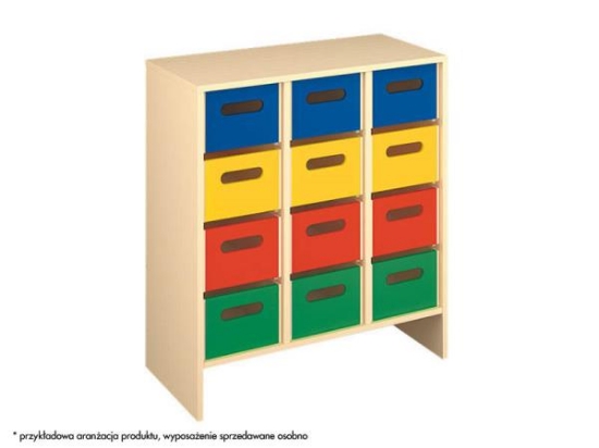 Image de Meuble de rangement L avec emplacement pour conteneur - Hêtre