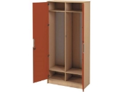 Image de Armoire haute 92 avec portes et serrure - Brique