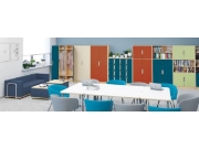 Image de Armoire-penderie haute 92 avec portes et serrure - bleu émeraude