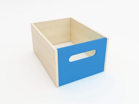 Image de Bac en bois profond bleu