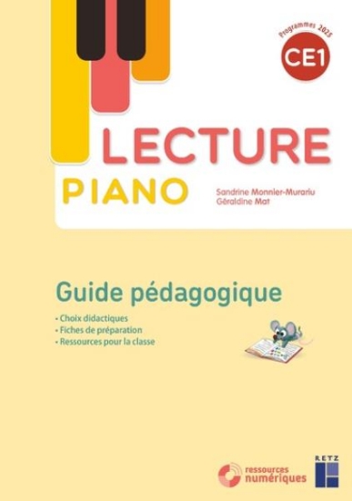 Image de Lecture Piano CE1 - Guide pédagogique (+ ressources numériques) - Nouvelle édition