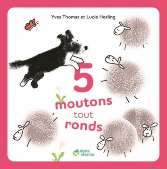 Image de 5 moutons tout ronds