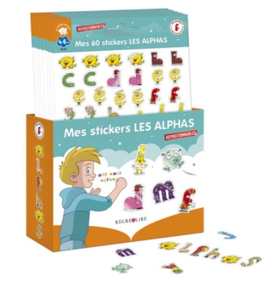 Image de Boîte de 28 - mes 60 stickers les alphas