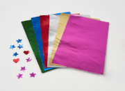 Image de Papier métallisé de couleur, lot de 100 feuilles