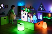 Image de Maisons lumineuses rechargeables, lot de 2