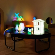 Image de Maisons lumineuses rechargeables, lot de 2