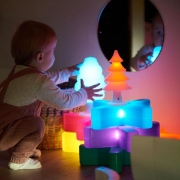 Image de Arbres lumineux rechargeables, lot de 4