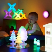 Image de Arbres lumineux rechargeables, lot de 4