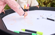 Image de Fond de plateau Tuff Tray double face tableau craie et blanc