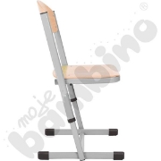 Image de Chaise en T, réglable, taille 5-6, argenté