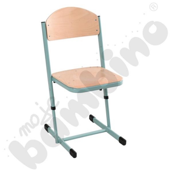 Image de Chaise en T, réglable, taille 5-6, turquoise
