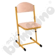 Image de Chaise en T, réglable, taille 5-6, moutarde