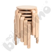 Image de Tabouret en bois H 43 cm