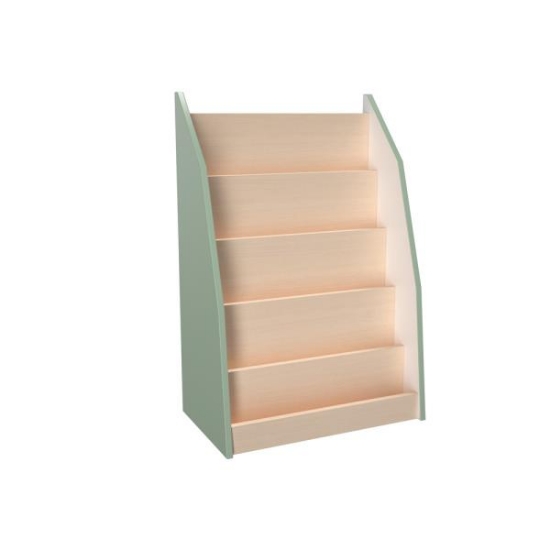 Image de Étagère-bibliothèque simple face, olive pastel