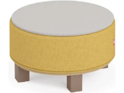 Image de Tapis acoustique rond gris Media Kids