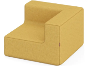 Image de Fauteuil d'angle jaune moutarde. Collection Media Kids