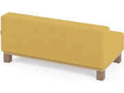 Image de Canapé jaune moutarde avec pieds. Collection Media Kids