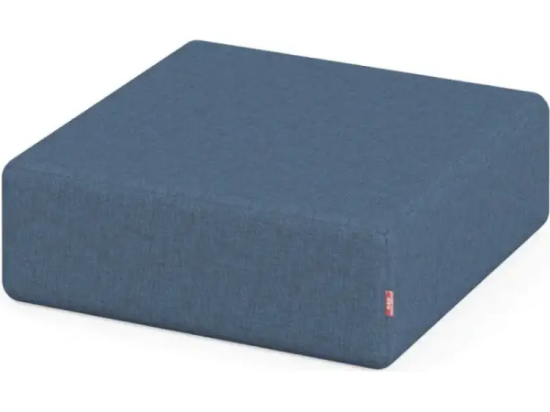 Image de Pouf carré bleu marine. Collection Media Kids