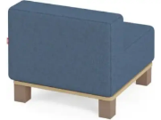 Image de Fauteuil bleu marine avec pieds Media Kids