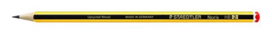 Image de Crayons noirs graphite Staedtler Noris n°2, pochette de 12
