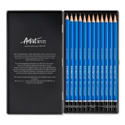 Image de Crayons graphite Mars Lumograph, boîte de 12