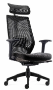Image de Fauteuil de bureau Arco haut dossier en résille noire