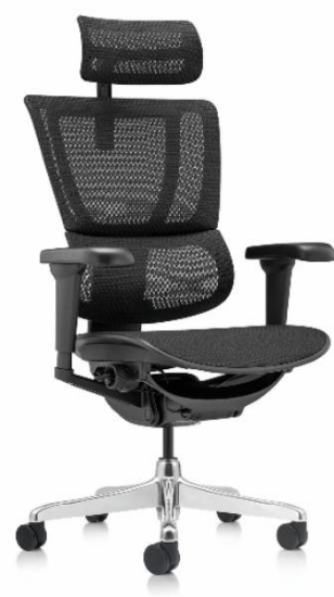 Image de Fauteuil de bureau Monaco Ultra - haut dossier en résille noire
