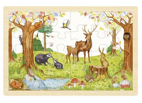 Image de Puzzle Goki la forêt 24 pièces bois