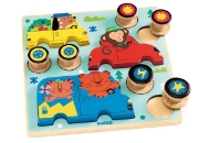 Image de Puzzle Djeco Puzz & Roll Véhicules