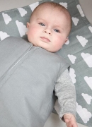 Image de Sac de couchage hiver coton gris 70 cm