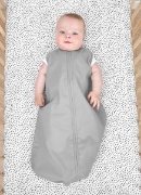Image de Sac de couchage été coton gris 110 cm