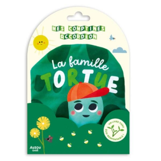 Image de La famille tortue - Livre tissu accordéon