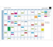 Image de Planning annuel magnétique effaçable à sec 90 x 59 cm