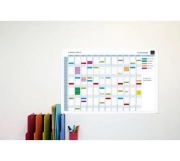 Image de Planning annuel magnétique effaçable à sec 90 x 59 cm