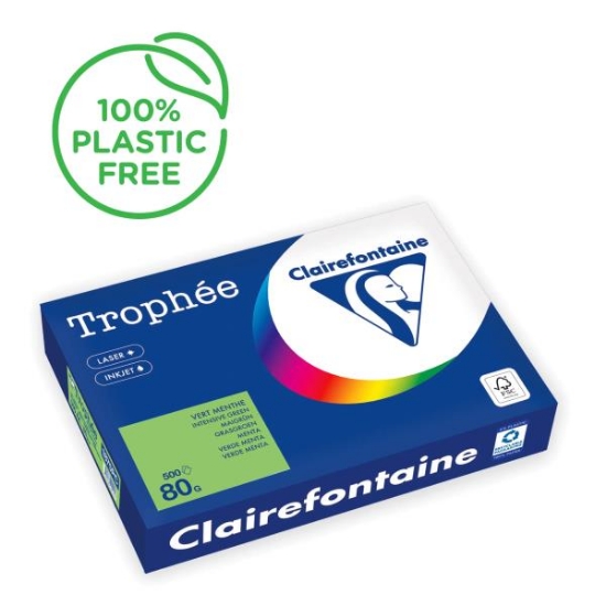 Image de Papier repro A4 80 gr vert vif, rame de 500 feuilles