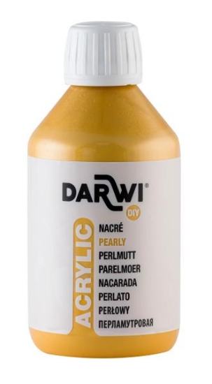 Image de Darwi Acryl nacré 250 ml jaune or