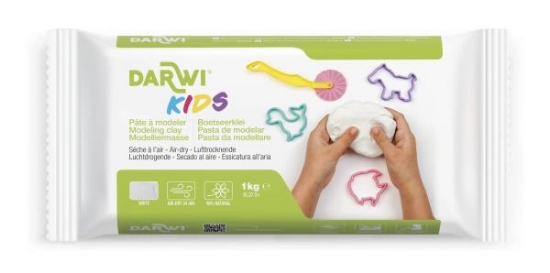 Image de Pâte blanche Darwi Kids, le 1 kg