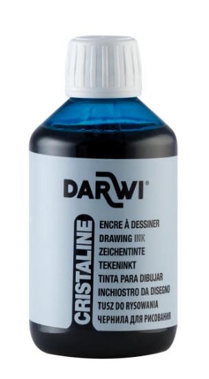 Image de Encre à dessiner "Cristaline" 250 ml bleu ciel