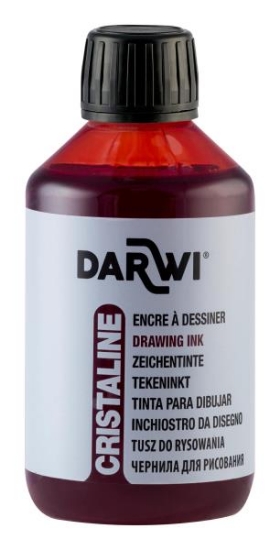 Image de Encre à dessiner "Cristaline" 250 ml rouge