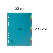 Image de Intercalaires en plastique recyclé 12 positions