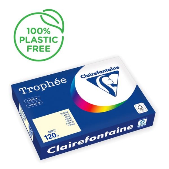 Image de Papier repro A4 120 gr ivoire, rame de 250 feuilles