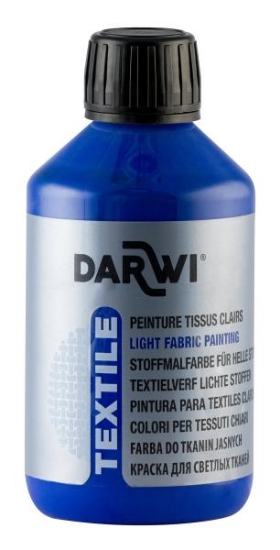 Image de Peinture tissu bleu outremer 250 ml