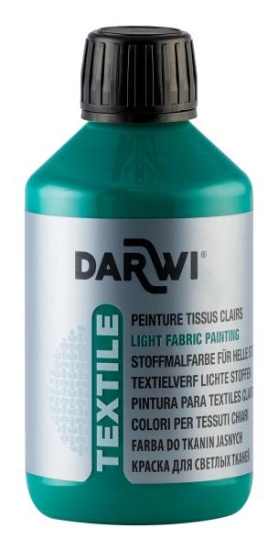 Image de Peinture tissu vert 250 ml