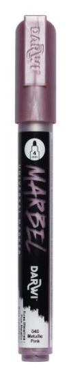 Image de MARBEL Marqueur acrylique pointe ronde médium 4MM Rose métallisé